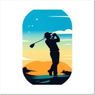 Golf Swing Silhouette, Sports Posters and Art